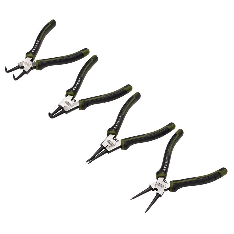 Jeu de pinces à circlips DRAPER - 180 mm (4 pièces)