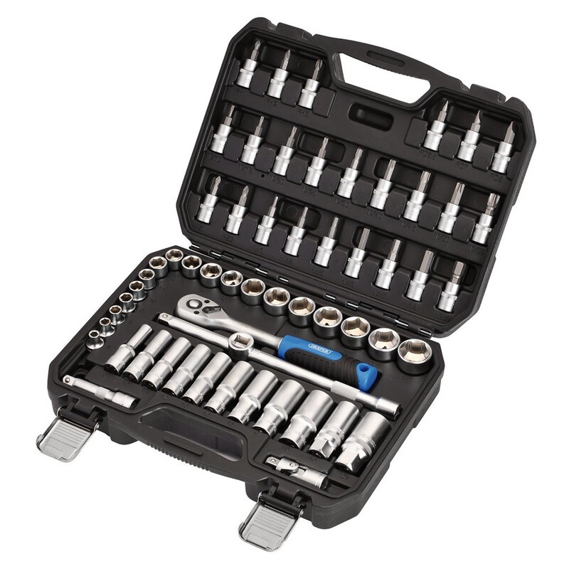 Jeu de douilles et d'embouts métriques DRAPER HI-TORQ®, 3/8" Sq. Dr. (58 pièces)