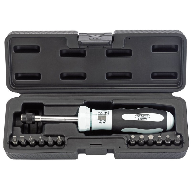 Kit de tournevis dynamométrique DRAPER Expert - 1 - 5 Nm
