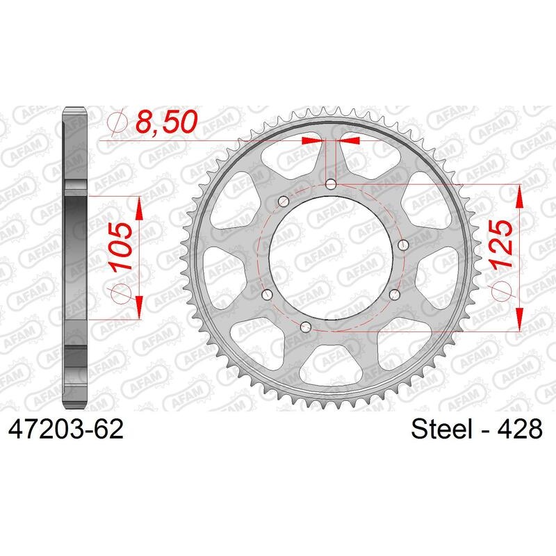 Couronne AFAM Acier Standard - 428