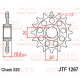 Pignon JT SPROCKETS acier anti-bruit - 520