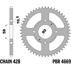 Couronne PBR acier standard - 428