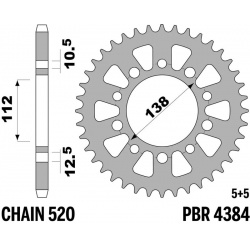 Couronne PBR acier standard - 520