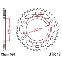 Couronne JT SPROCKETS acier standard - 520