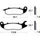 Plaquettes de frein TECNIUM Performance métal fritté - MF297
