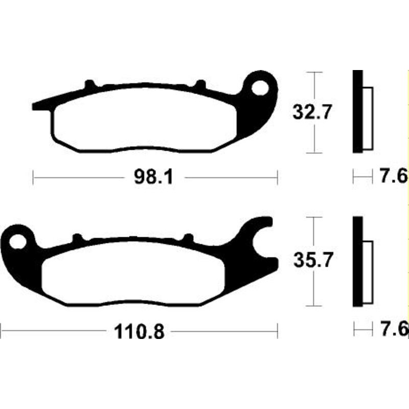 Plaquettes de frein TECNIUM Performance métal fritté - MF297
