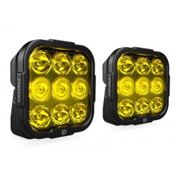 Kit d'éclairage universel DL9 lentille jaune avec câblage standard
