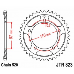 Couronne JT SPROCKETS Acier Standard - 520