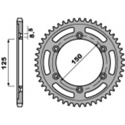 Couronne PBR acier standard - 520