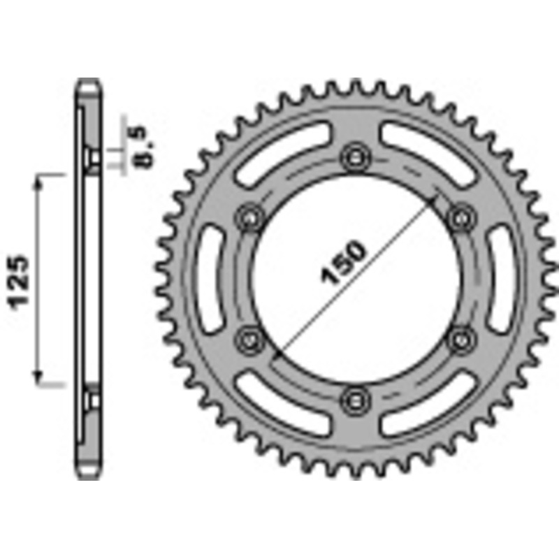 Couronne PBR acier standard - 520