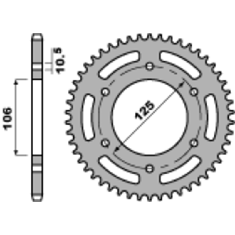 Couronne PBR acier standard - 520