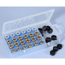 Boîte de galets POLINI 15x12mm 3,5-4-4,5-5gr - 24 pièces