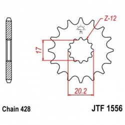 Pignon JT SPROCKETS acier standard - 428