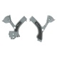 Protections de cadre RACETECH - gris/noir