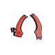 Protections de cadre RACETECH - noir/rouge