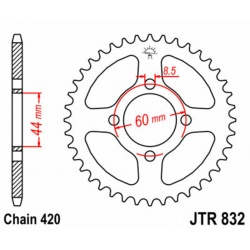 Couronne JT SPROCKETS acier standard - 420