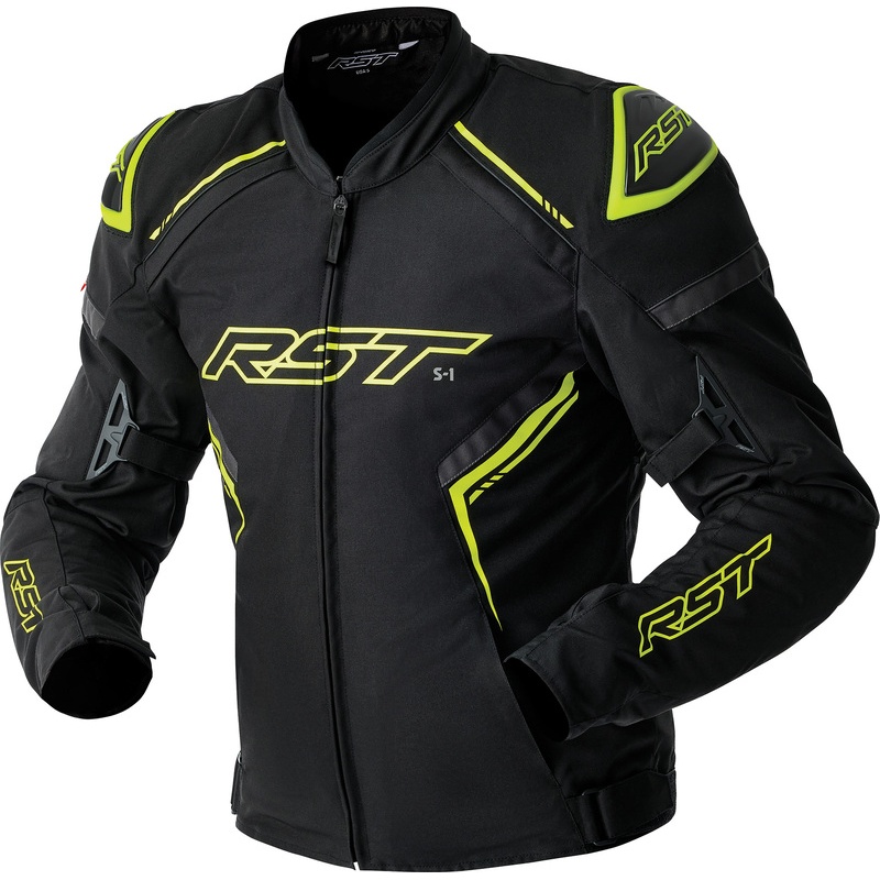 Veste RST S1 D3O Textile - noir/jaune fluo