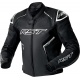 Veste RST S1 D3O cuir - noir/blanc