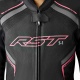 Veste femme RST S1 D3O cuir - noir/rose