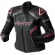 Veste femme RST S1 D3O cuir - noir/rose
