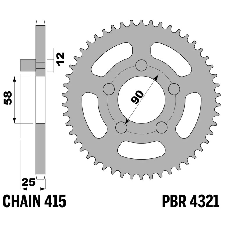 Couronne PBR acier standard - 415