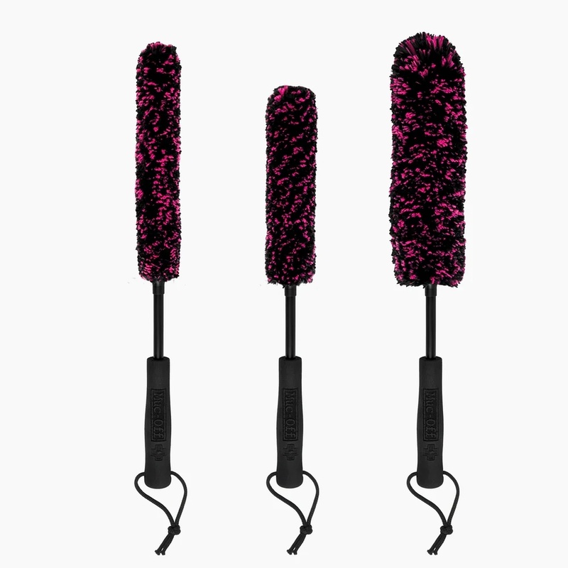 Jeu de 3 brosses microfibre MUC-OFF 