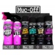 Présentoir mural MUC-OFF Pack de démarrage - Clean, Protect, Lube
