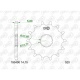 Kit chaîne AFAM 520 XSR - 15/48-114 - Couronne acier standard