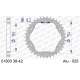 Kit chaîne AFAM 525 XHR3 - 15/38-102 - Couronne alu standard