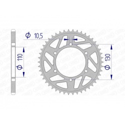 Couronne AFAM alu standard - 520
