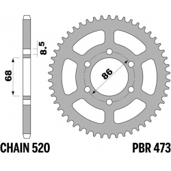 Couronne PBR acier standard - 520