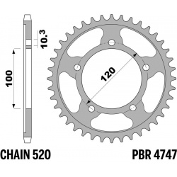 Couronne PBR alu renforcé - 520