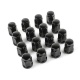Écrous de roue borgnes KIMPEX M12x1.25 - lot de 16 - noir
