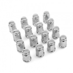 Écrous de roue borgnes KIMPEX M12x1.25 - lot de 16 - chrome