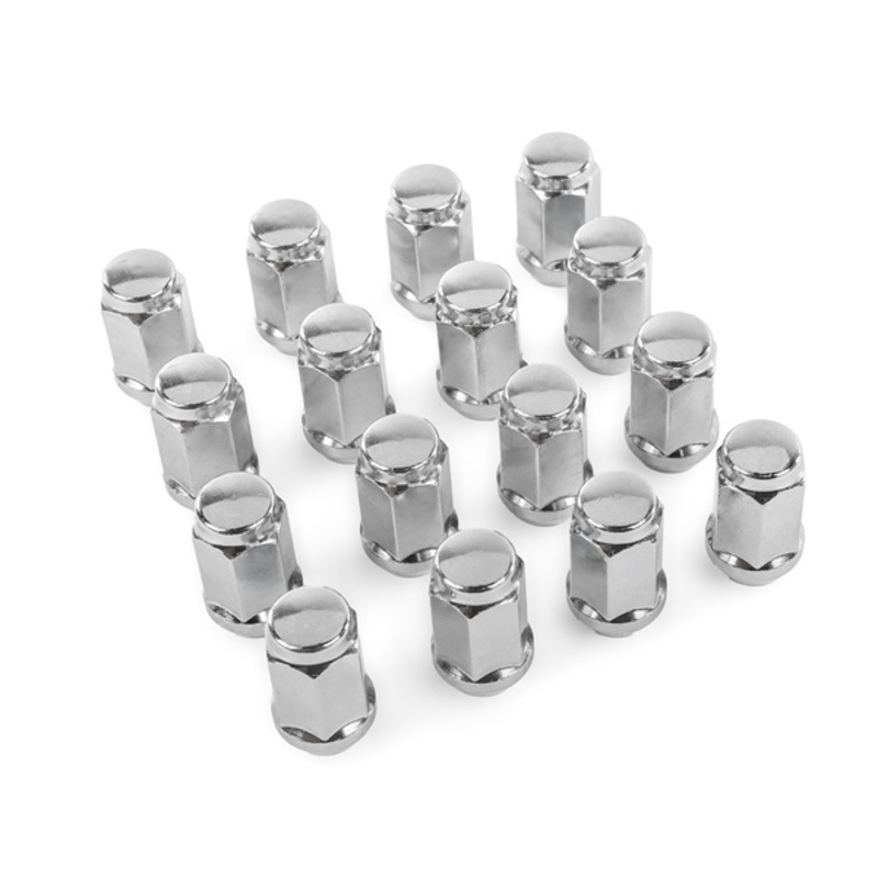 Écrous de roue borgnes KIMPEX M10x1.25 - lot de 16 - chrome