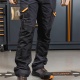 Pantalon de travail BETA 7818G à multiples poches en tissu élastique – gris