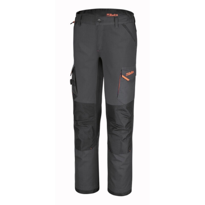 Pantalon de travail BETA 7818G à multiples poches en tissu élastique – gris