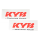 Kit autocollants de fourche KYB Technical Touch - rouge