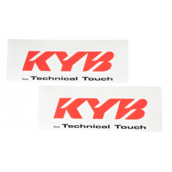 Kit autocollants de fourche KYB Technical Touch - rouge