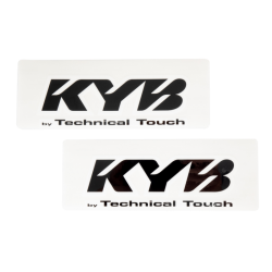 Kit autocollants de fourche KYB Technical Touch - noir