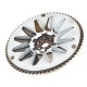TECNIUM Front fixed pulley toothed with fan Peugeot 2T 50cc PE 732801